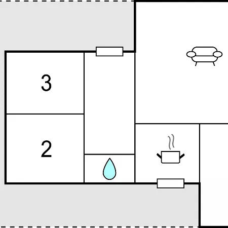 Сasa de vacaciones Three-bedroom Holiday In *